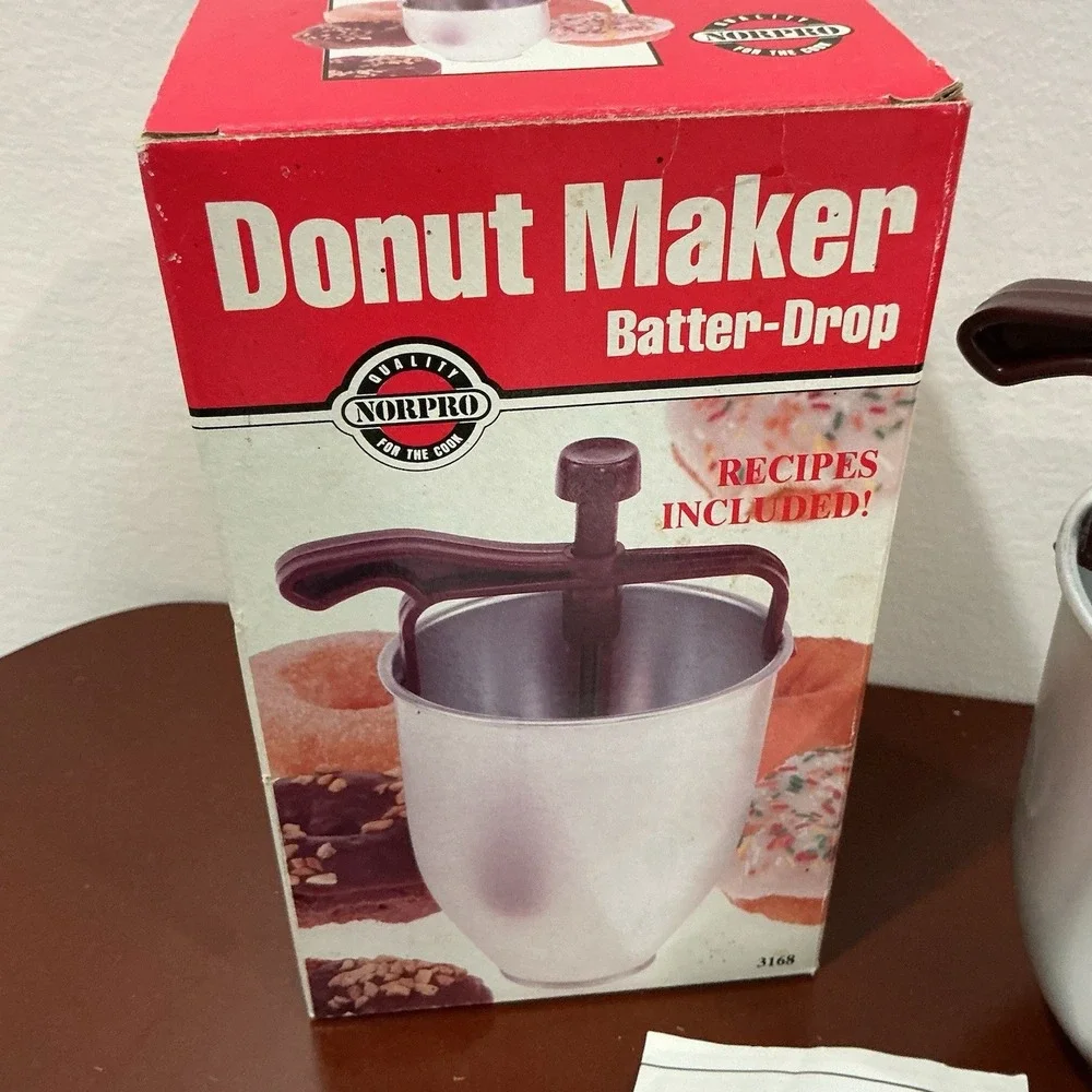 Vintage Norpro 3168 Batter Drop‎ Donut Maker NOS